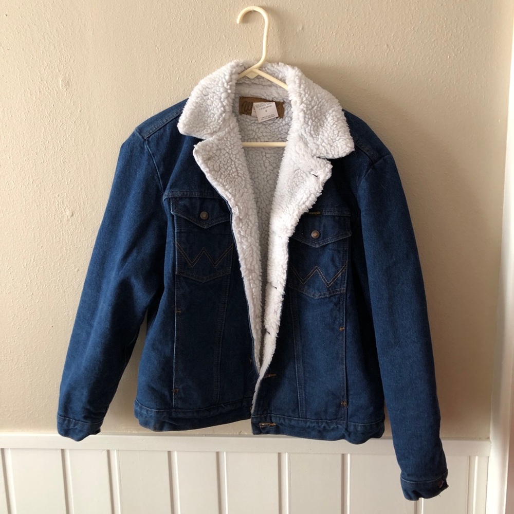 Thick Wrangler Wool Jean Jacket
